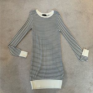 American apparel navy striped sweater dress